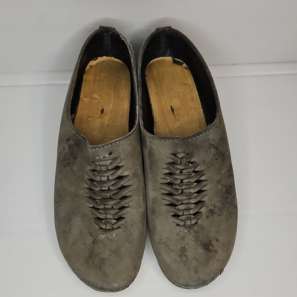 No. 6 Weave Clogs Wedge Heel Size 38